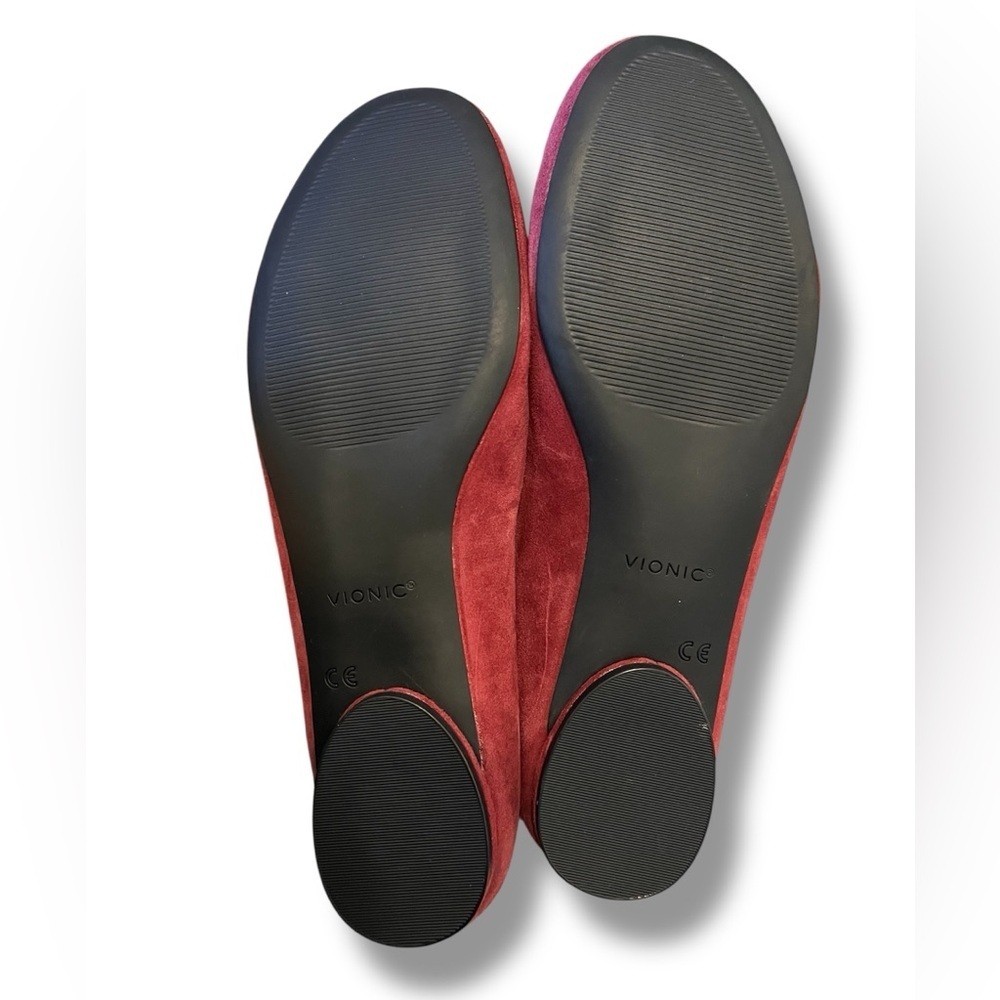 Vionic Callisto Women's Ballet Flats in Shiraz Burgandy Red - Picture 8 of 9
